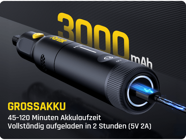 Fanttik F2 PRO Akku Multifunktionswerkzeug, starker Magnetmotor, Revostor-Hub, Rotationswerkzeug Set mit 5 Gang (25000 U/min), zum Schleifen, Polieren, 3D-Druck, Bohren, Schnitzen, Schneiden