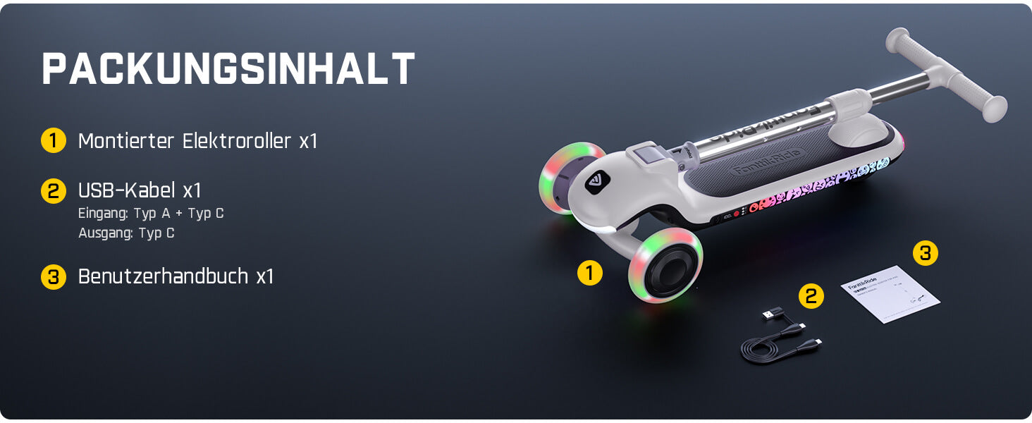 FanttikRide K9 Pro Elektroroller für Kinder 3-6 Jahren, Höhenverstellbar für Fahrer von 1,0-1,4 m, 40 kg, bis 40 Min Fahrzeit, 6 km Reichweite, KI & 2 Maximalgeschwindigkeiten 6/10 km/h