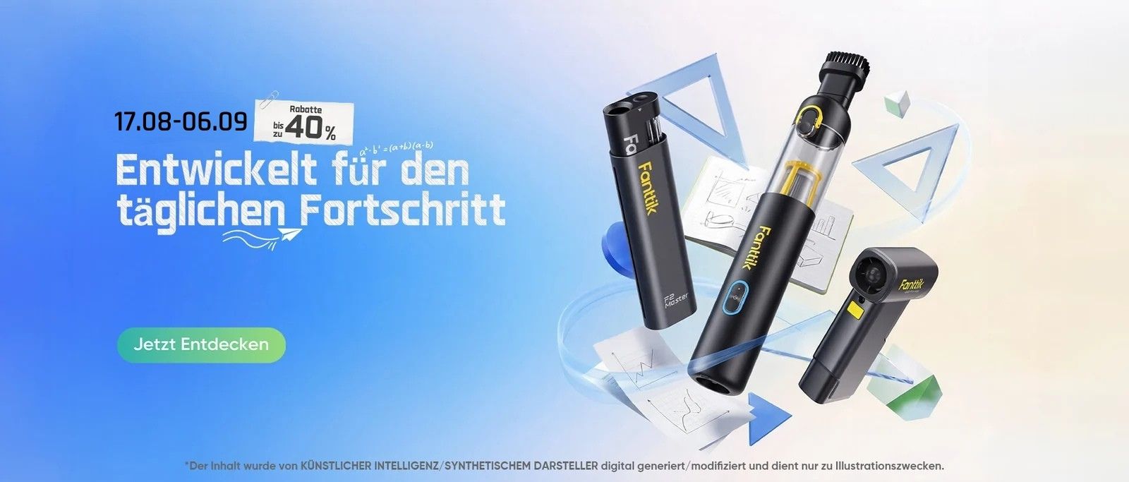 Mega-Schulstart-Sale! Zeitlich begrenzte Rabatte bis zu 43 %!
