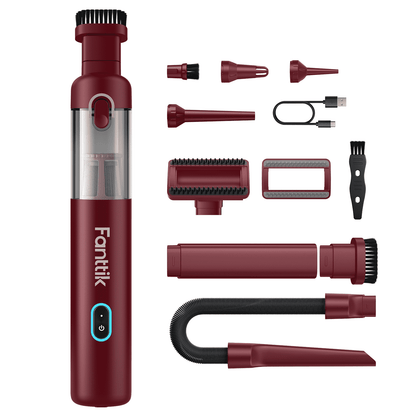 Fanttik Slim V8 Apex Akku-Autostaubsauger mit hoher Leistung, 19000 Pa/45 AW, RobustClean™-Handstaubsauger 4-in-1-Mini-Luftgebläsepumpe, Tragbarer Staubsauger für Auto und Zuhause