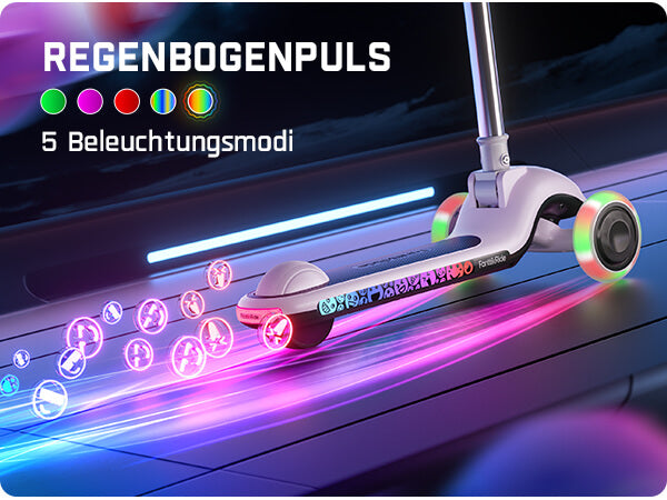 FanttikRide K9 Pro Elektroroller für Kinder 3-6 Jahren, Höhenverstellbar für Fahrer von 1,0-1,4 m, 40 kg, bis 40 Min Fahrzeit, 6 km Reichweite, KI & 2 Maximalgeschwindigkeiten 6/10 km/h