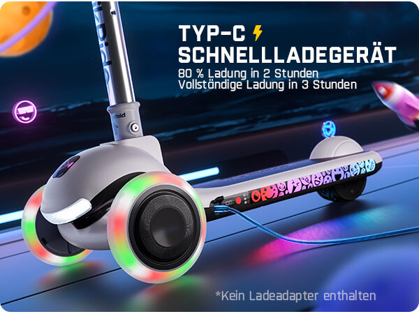 FanttikRide K9 Pro Elektroroller für Kinder 3-6 Jahren, Höhenverstellbar für Fahrer von 1,0-1,4 m, 40 kg, bis 40 Min Fahrzeit, 6 km Reichweite, KI & 2 Maximalgeschwindigkeiten 6/10 km/h
