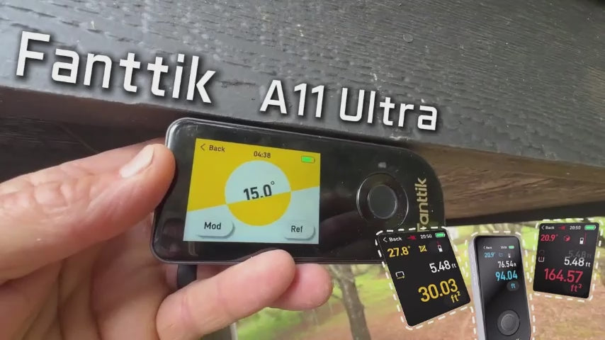Video laden: Influencer-Übungsvideos:Fanttik A11 Ultra 3-in-1 Laser-Entfernungsmesser, IPS-Touchscreen | Seitlichem LCD, 60 m, Radrolle und 3-Achsen-Digitalwasserwaage, wiederaufladbar für Heimwerkerprojekte und Innenprojekt