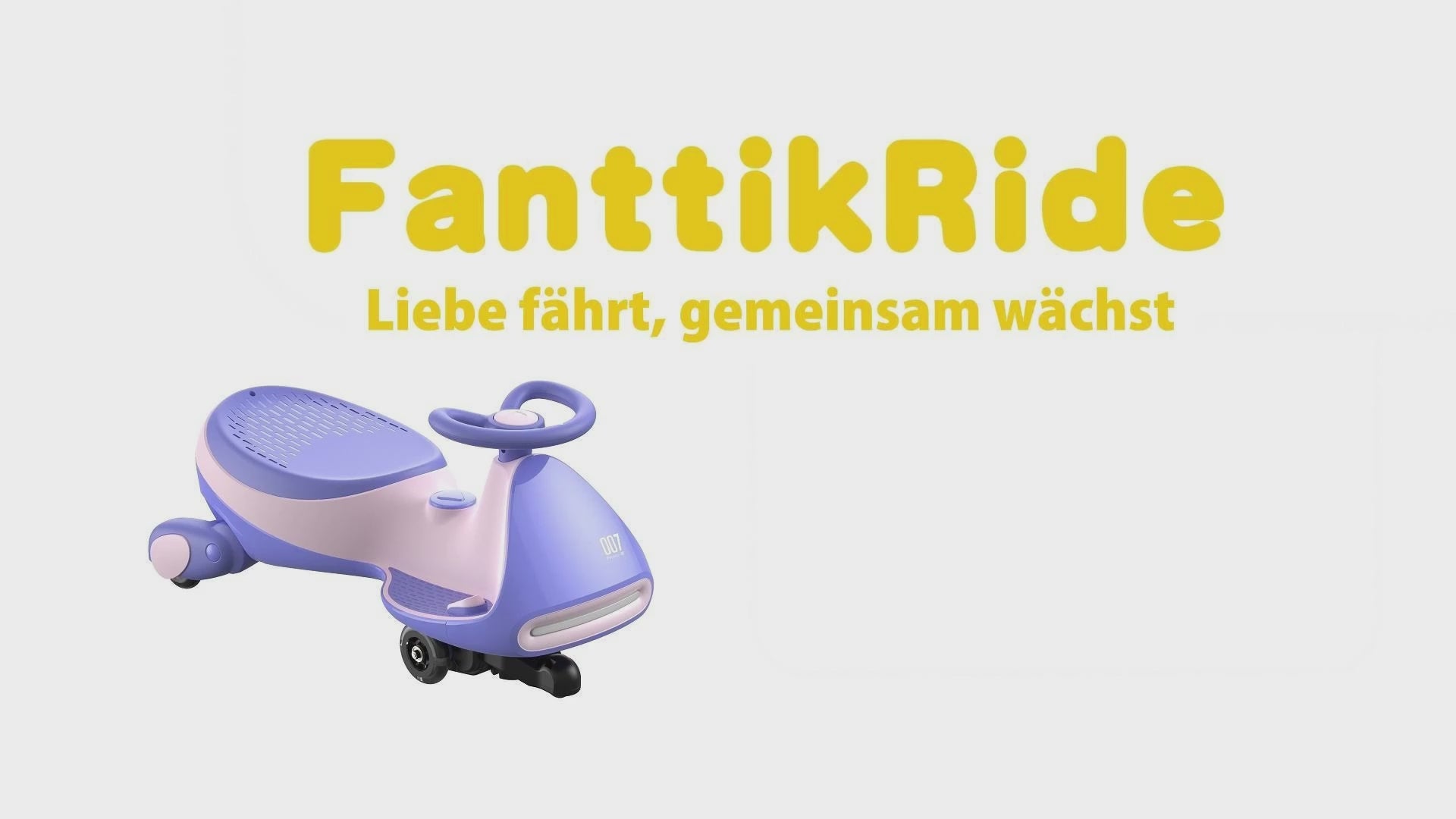 Load video: FanttikRide 12V N7 Pro Kinder Elektroauto, Elektrisches Rutschauto mit Pedal, Typ C aufladbar Batterie Kinder Auto, 2 Geschwindigkeit Kippschutz Leuchtende Räder, Bluetooth, für Kind ab 3 Jahren, Rosa